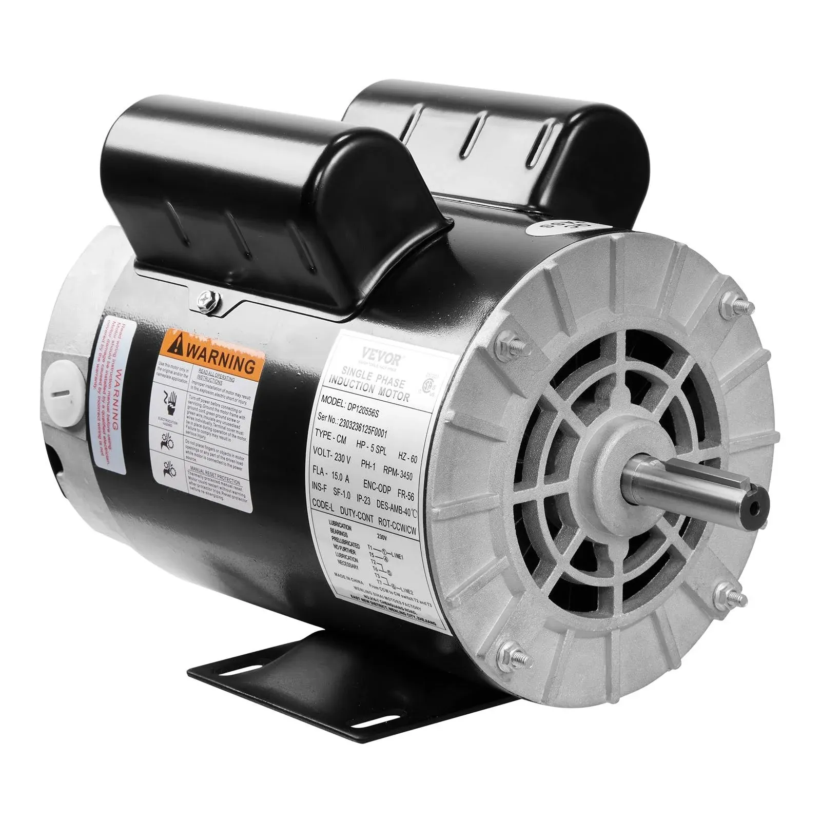 VEVOR 5HP SPL Air Compressor Electric Motor