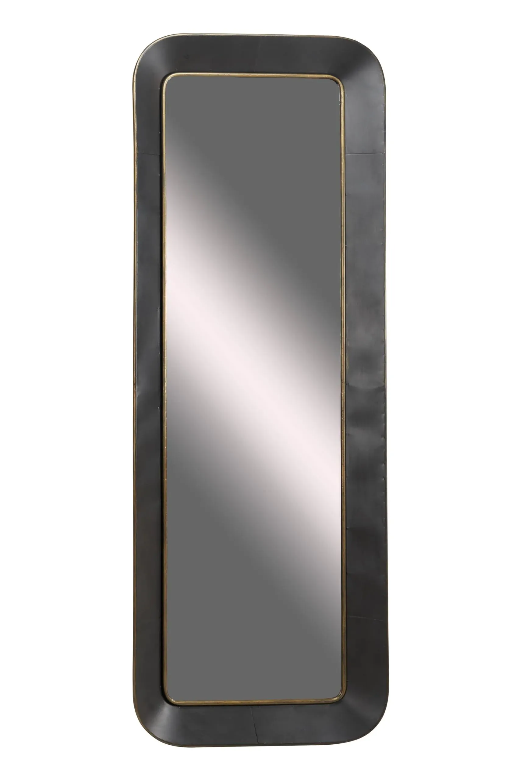 Zimlay Grey Industrial Metal Wall Mirror 53320