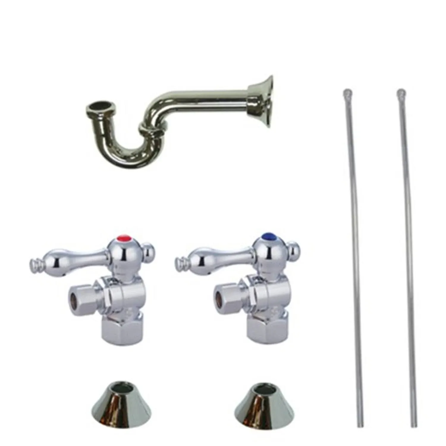 Kingston Brass CC43101LKB30 Traditional Plumbing Sink Trim Kit with P-Trap, Polished Chrome - Kingston Brass CC43101LKB30