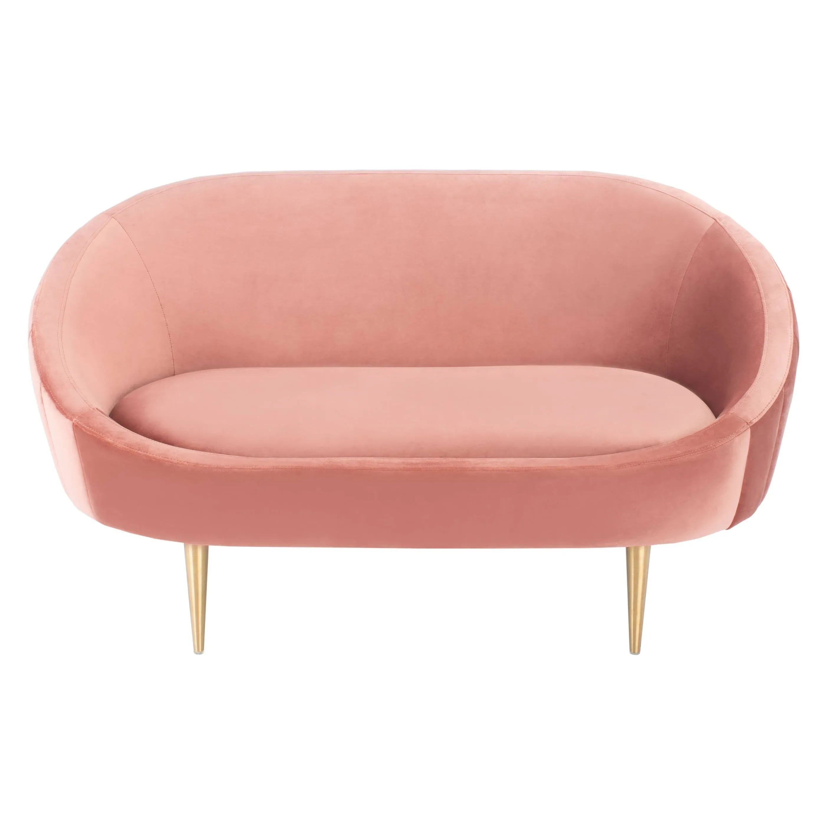 Safavieh Couture Razia Channel Tufted Tub Loveseat, SFV4746