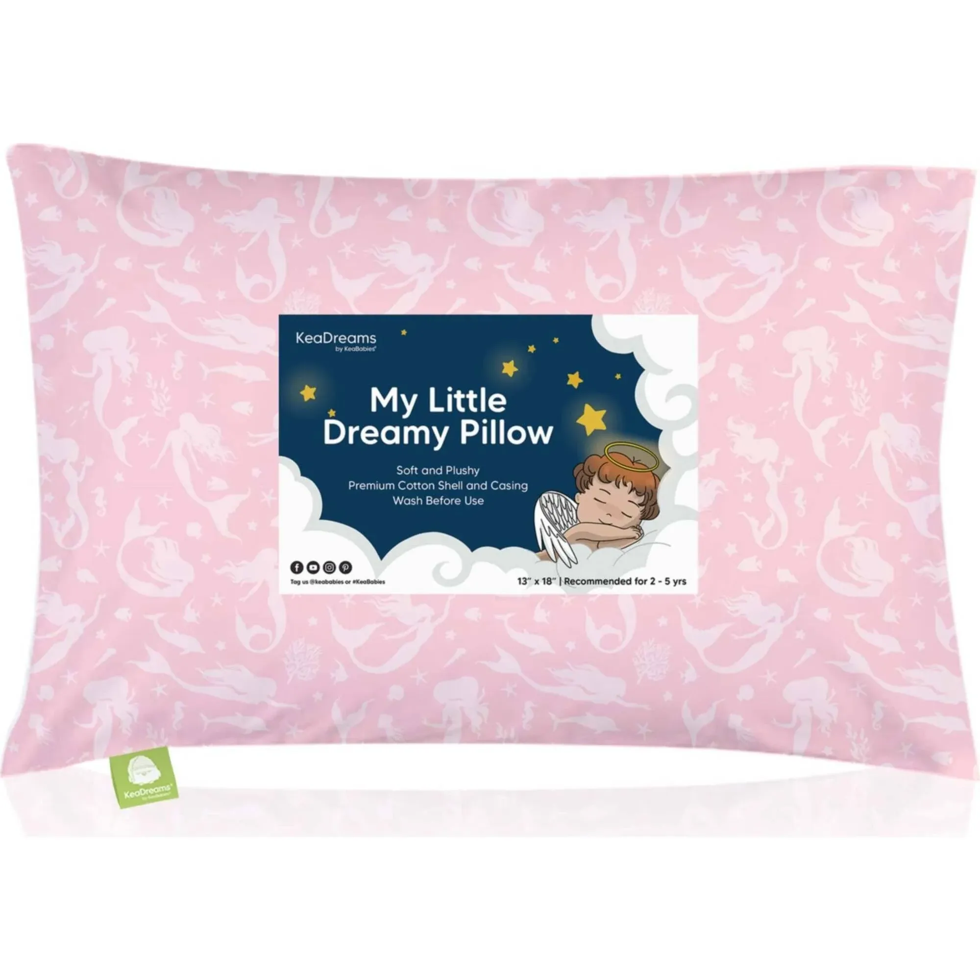 KeaBabies Toddler Pillow with Pillowcase