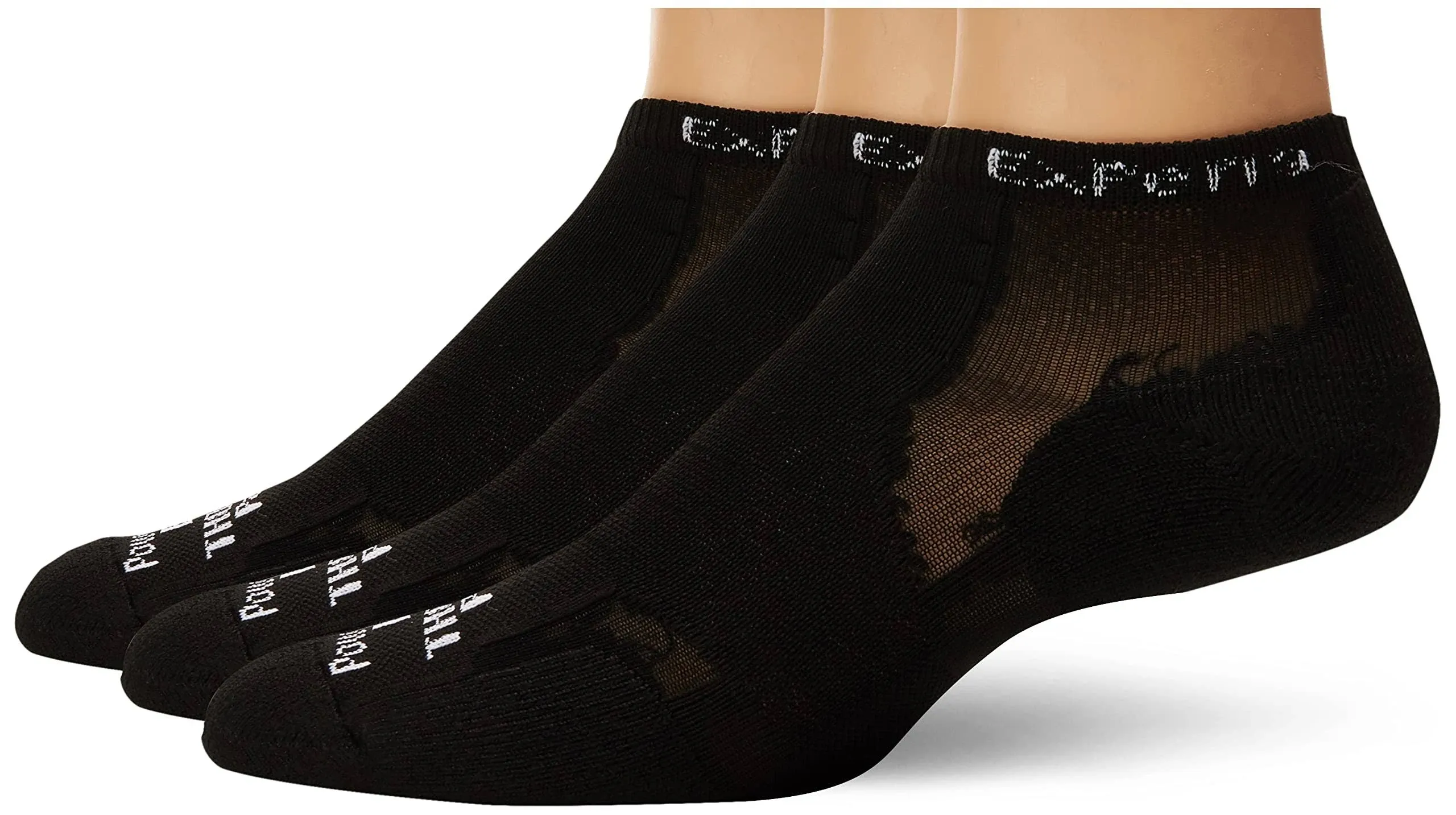 Experia Thin Padded Ankle Sock 3Pack Black M