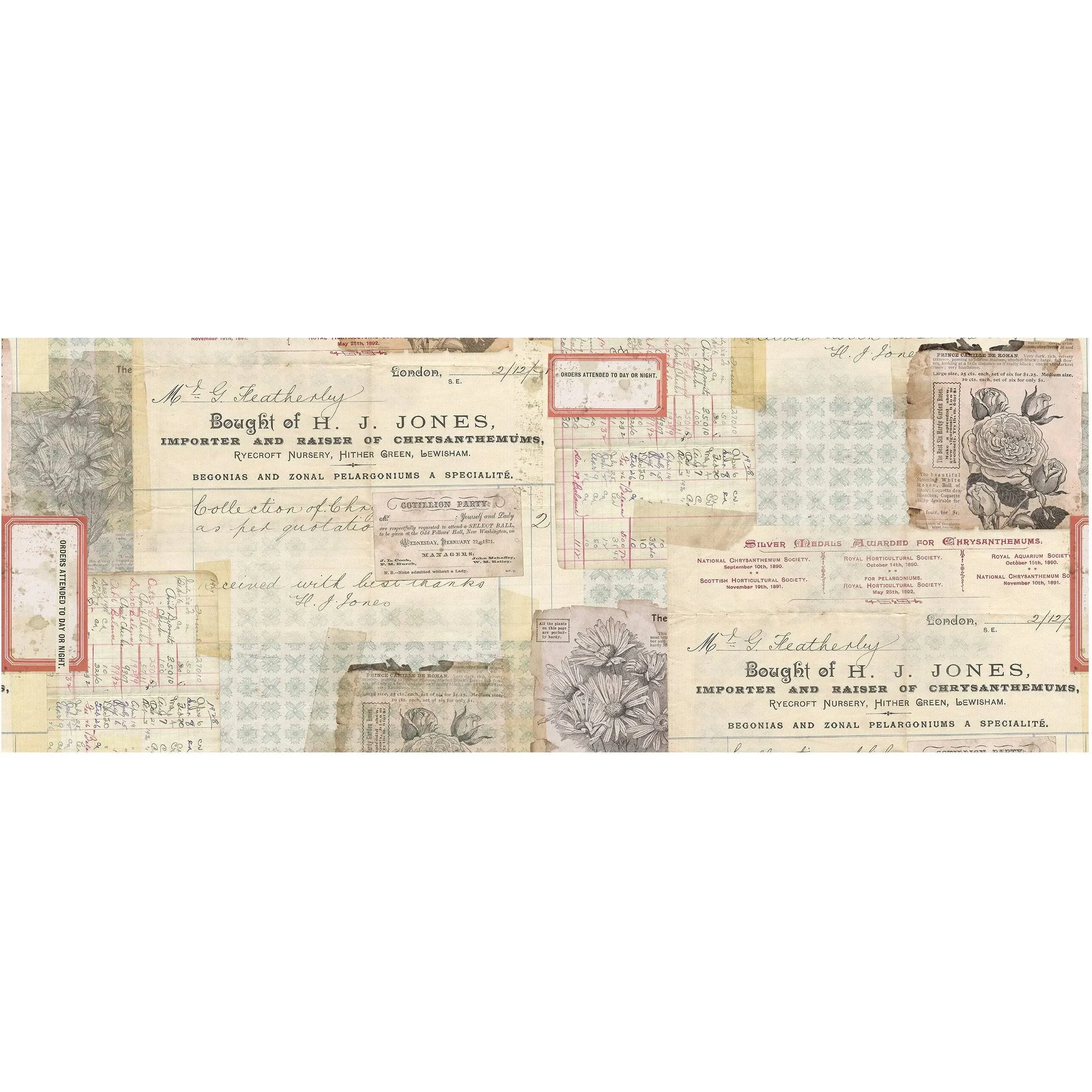 Tim Holtz Idea-Ology 6&quot;X6yds Collage Paper: Document (TH93951)