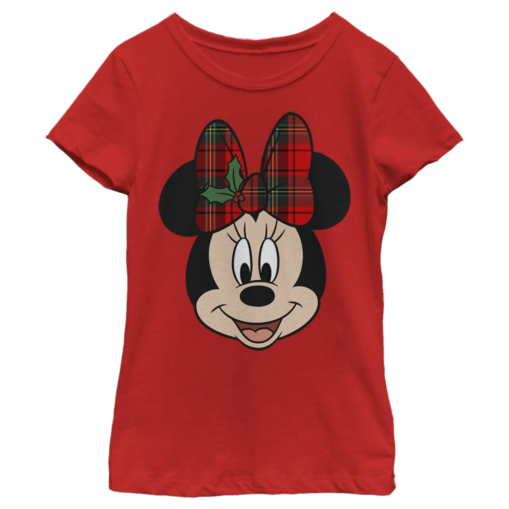 Little & Big Girls Crew Neck Mickey and Friends Minnie Mouse Short Sleeve Graphic T-Shirt