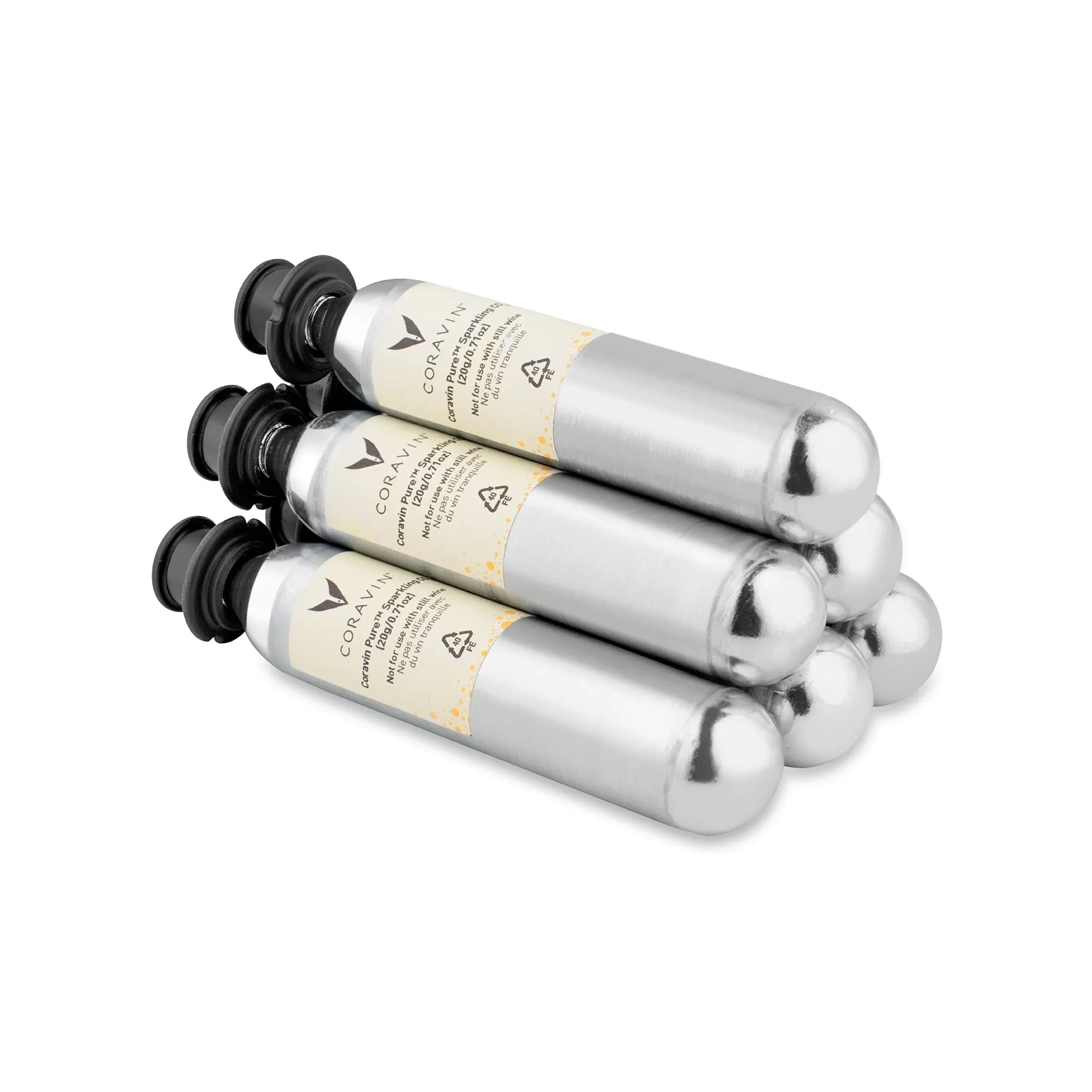 Coravin Pure Sparkling CO₂ Capsules x 6