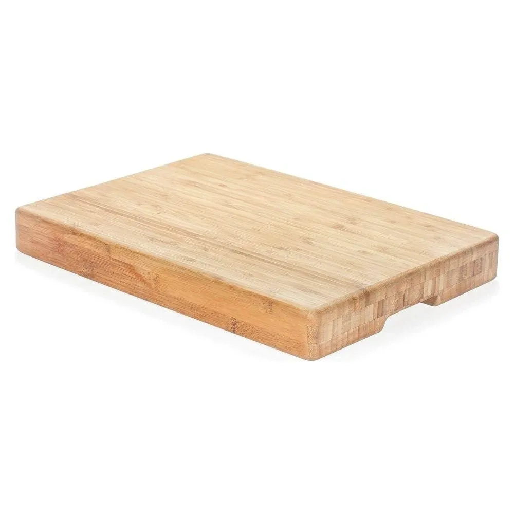 Heim Concept Large Bamboo Butcher Block Professional Grade Grainny Pattern - Traditional - Cutting Boards - by W Unlimited | Houzz