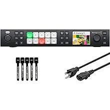 Blackmagic Design ATEM 1 M/E Constellation HD Live Production Switcher with 6ft Power Cord and 5-Pack of Solid Signal Cable Ties (SWATEMSCN2/1ME1/HD)