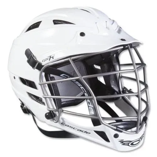 Cascade Lacrosse Helmet CPV-R Adjustable White Face Mask Size S/M PLL