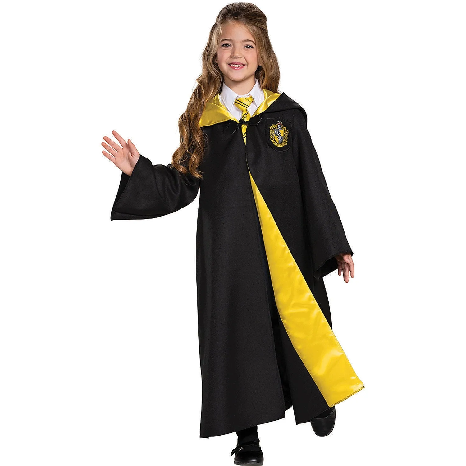 Harry Potter Robe, Official Hogwarts Wizarding World Costume Robes, Deluxe Kids Size Dress Up Accessory