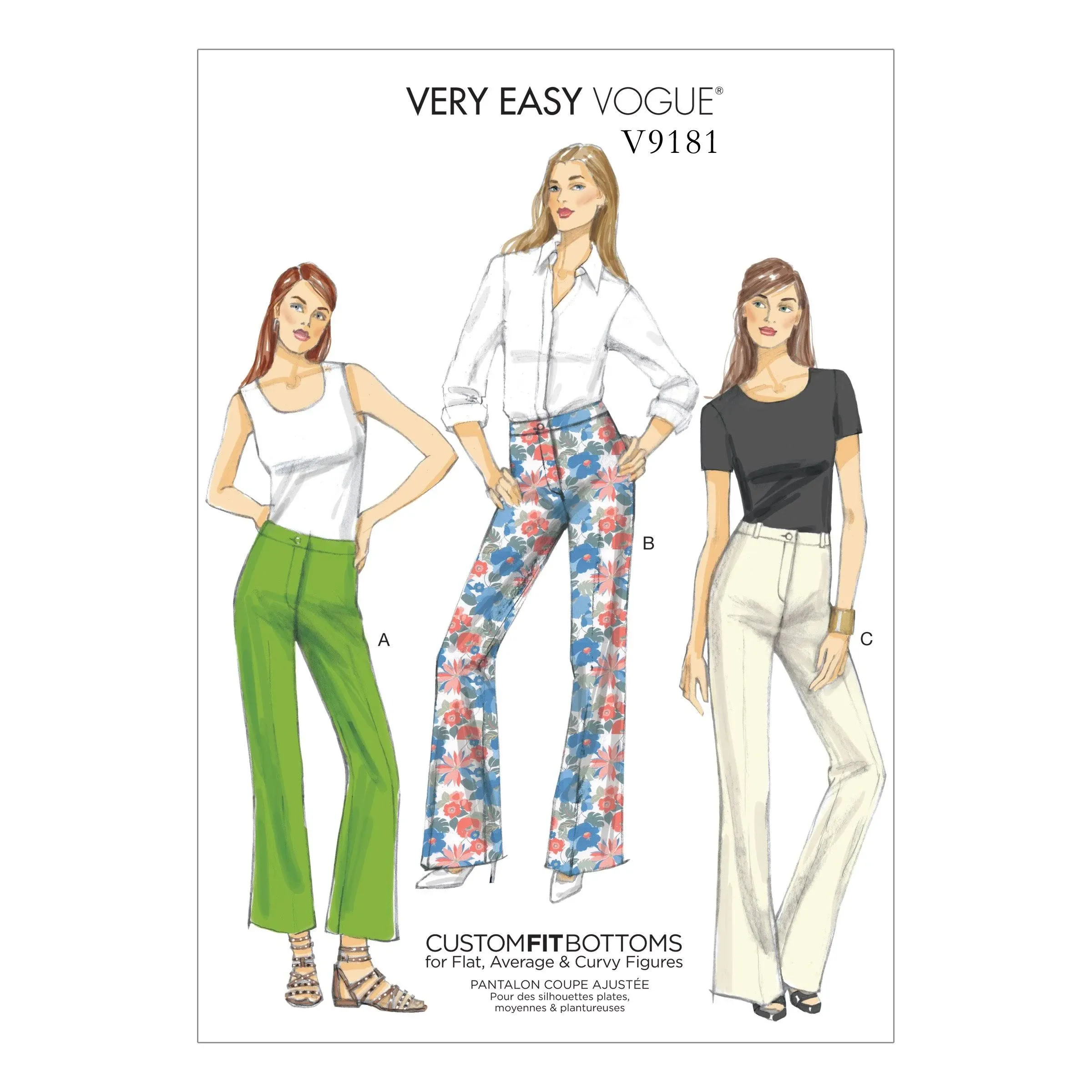 Vogue Patterns Misses' Bootcut Pants