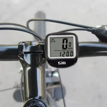 Bicycle Speedometer and Odometer Wireless Waterproof Cycle Bike Computer with LCD Display & Multi-Functions, Size: One Size