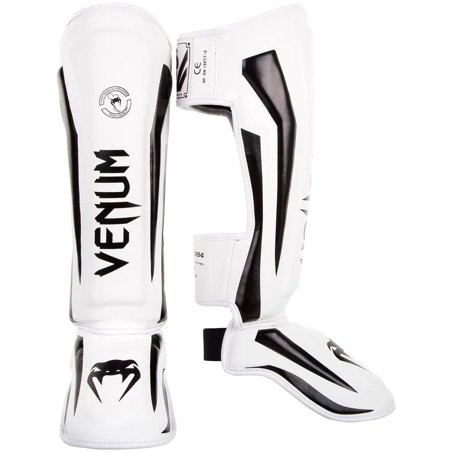 Venum Elite Standup Shin guards - White/Black