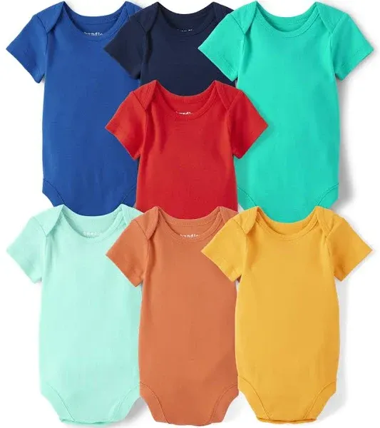 The Children's Place unisex-baby And Newborn Short Sleeve Cotton Variety Pack Bodysuits