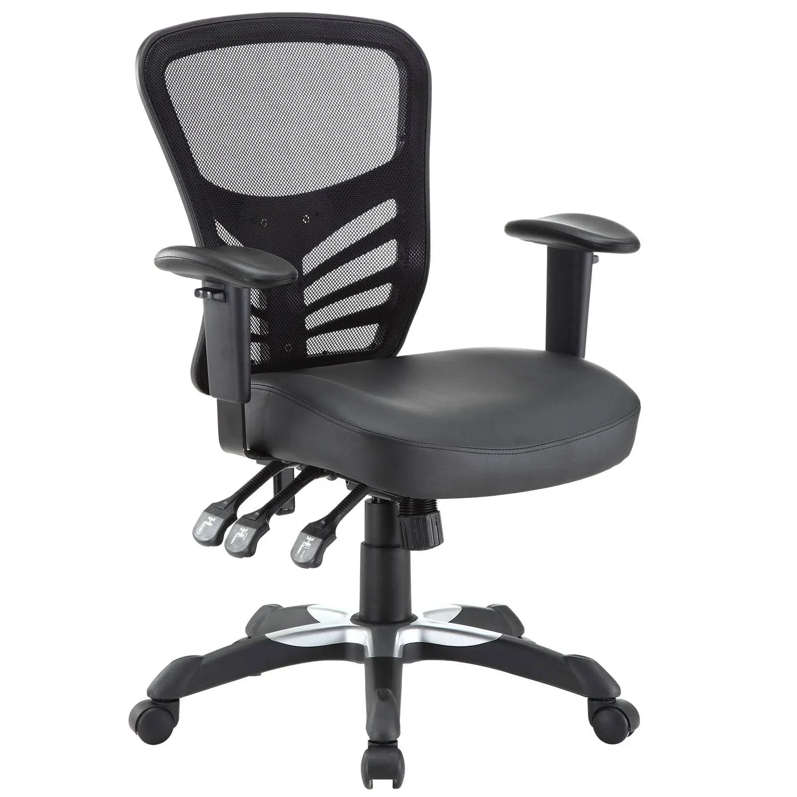 Modway Articulate Vinyl Office Chair, Black