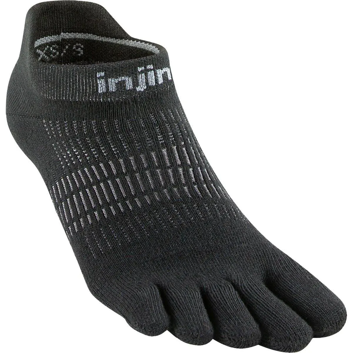 Injinji Women's Run Lightweight No-Show Toe Socks