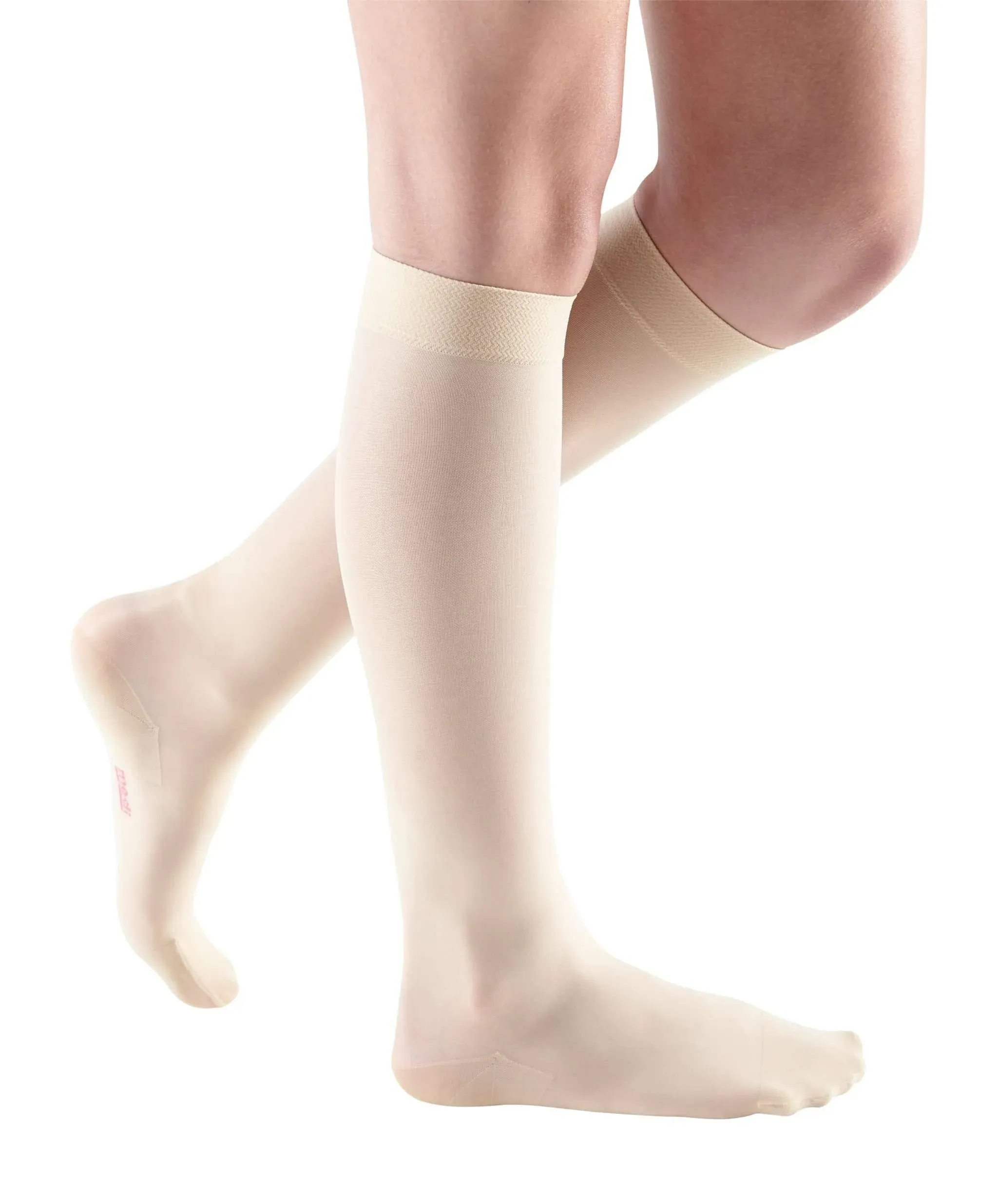 Medi Sheer&Soft Knee High 8-15mmHg Closed Toe, M, Natural