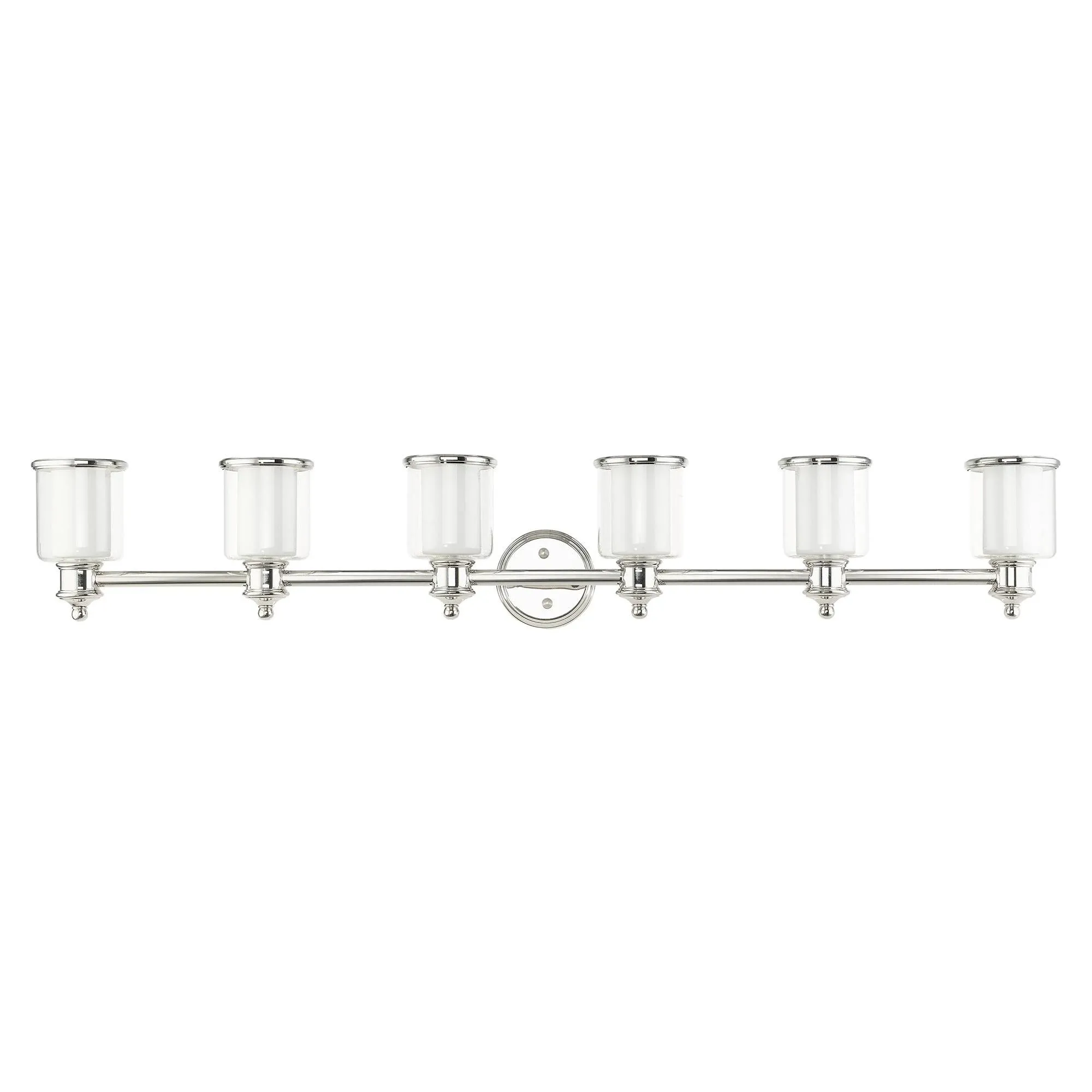 Middlebush 6 Light 55 inch Brushed Nickel Vanity Sconce Wall Light