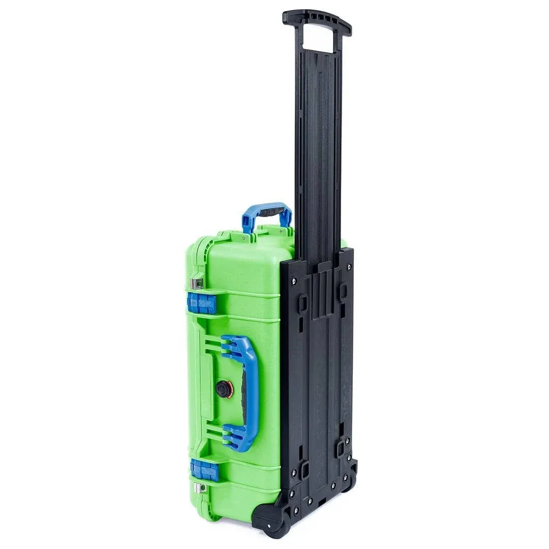 Lime Green &amp; Blue Pelican 1510 case NO foam.