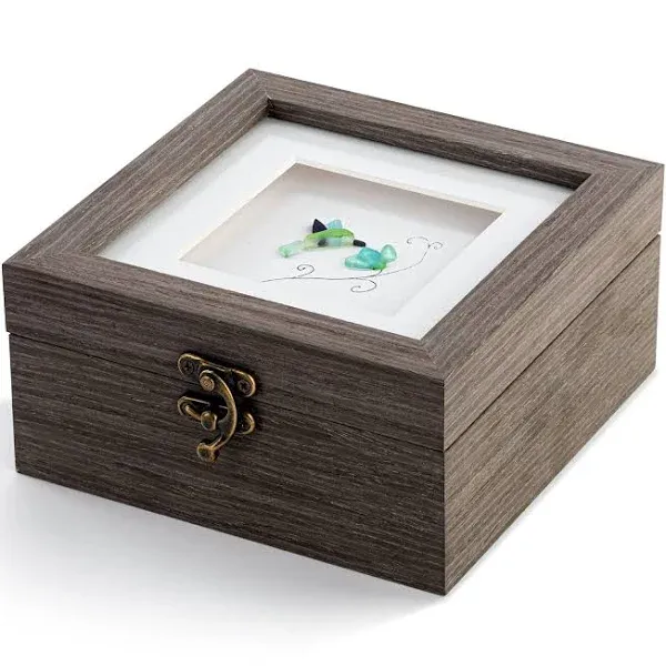 Tiny Moments of Wonder Hummingbird 6 x 3 Composite Wood Decorative Keepsake Box