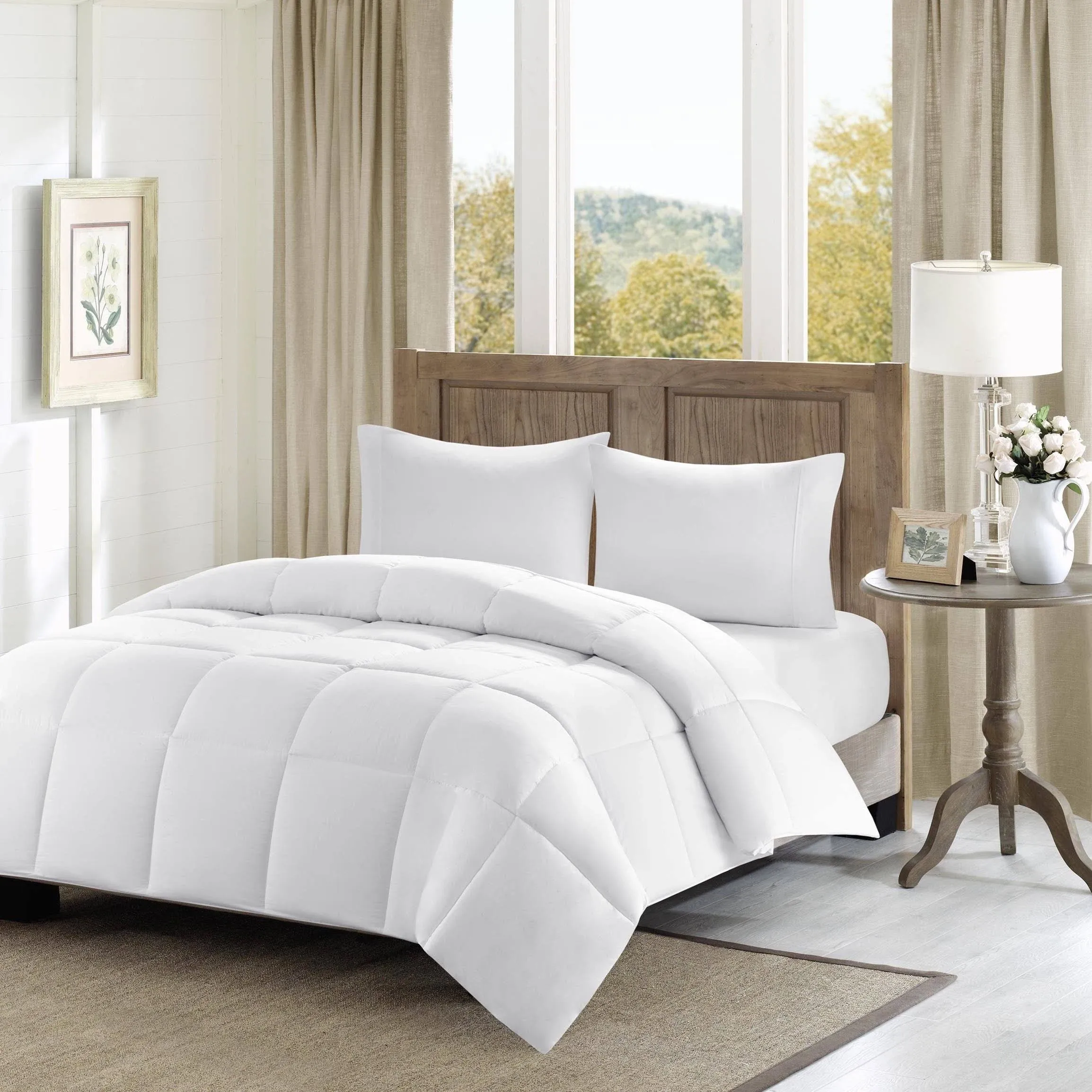 Madison Park Winfield 300 Thread Count Cotton Shell Luxury Down Alternative Comforter