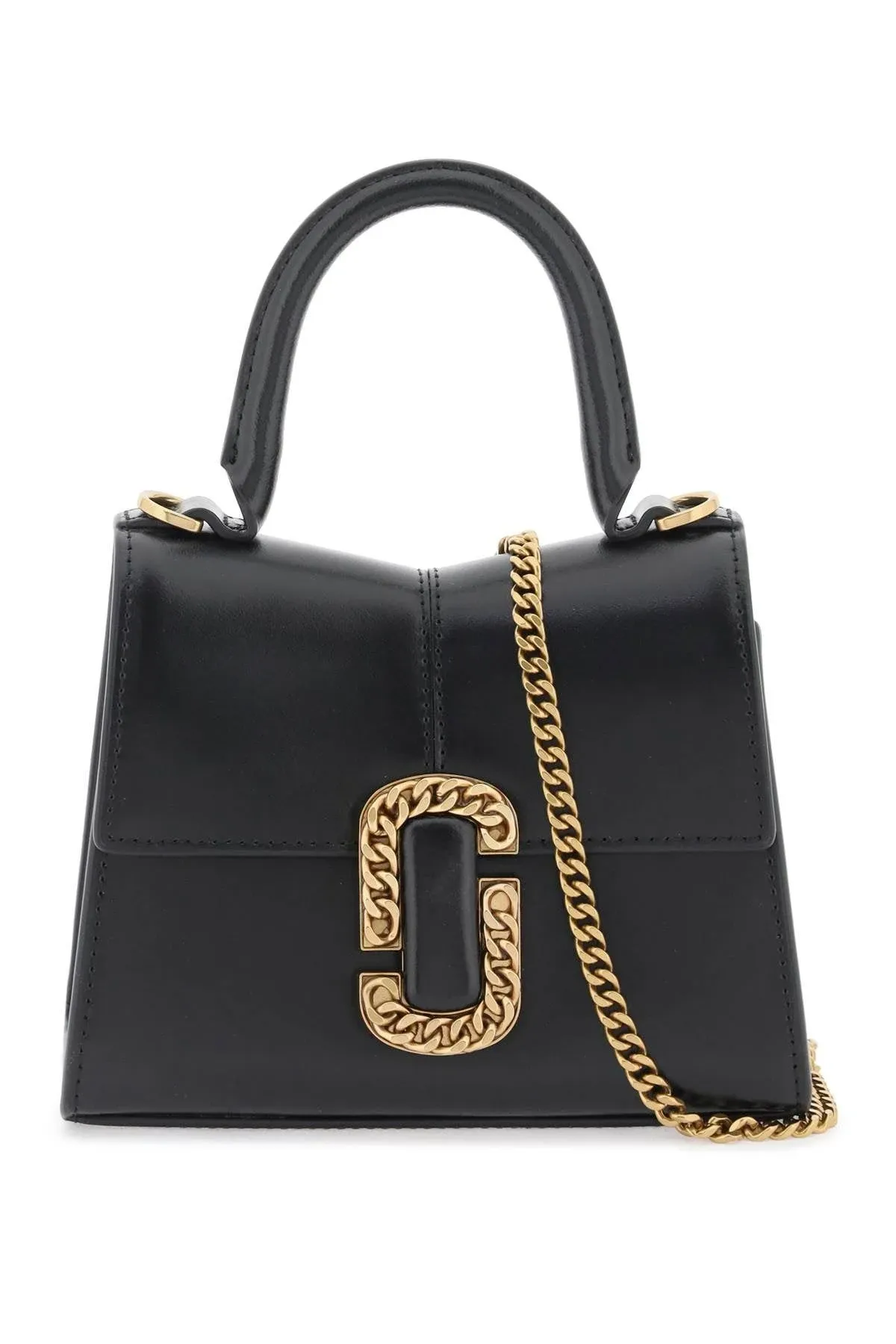 Marc Jacobs Black 'The St. Marc Mini' Top Handle Bag