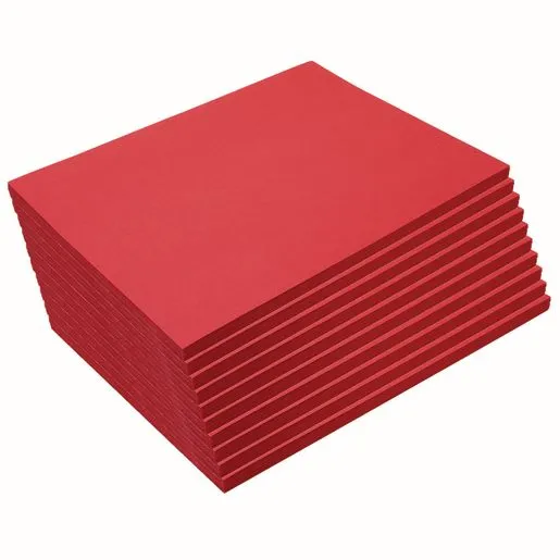 Colorations Heavyweight Holiday Red Construction Paper - 9 inch x 12 inch, 500 Sheets