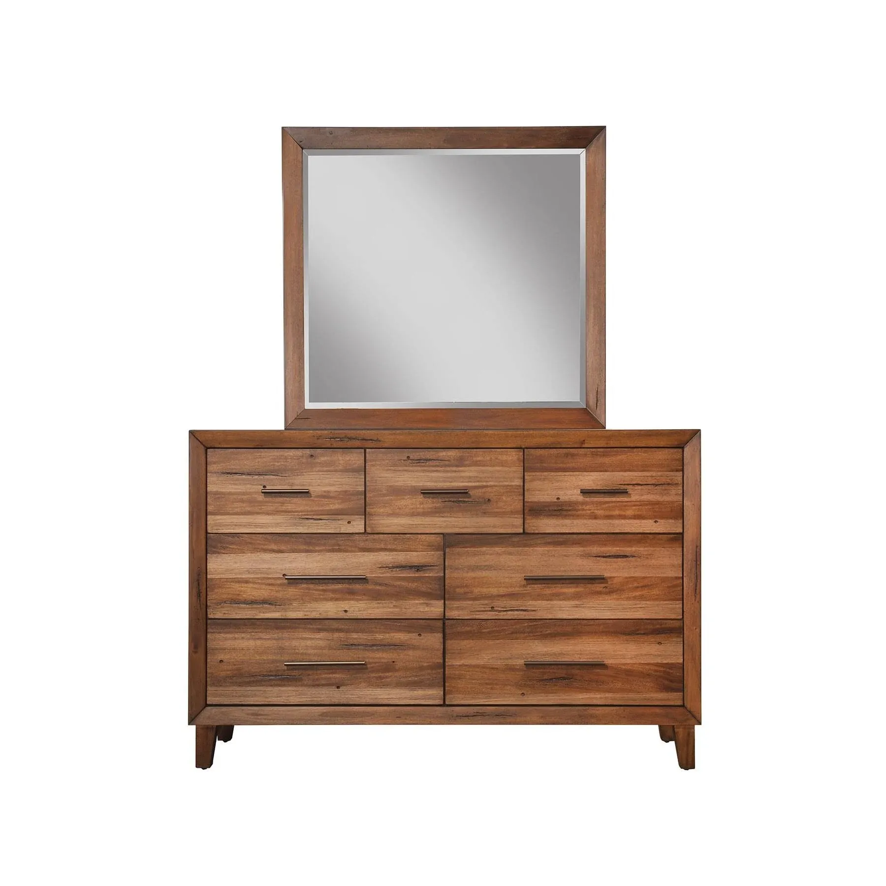 Origins by Alpine - Trinidad 7 Drawer Dresser in Brown - 2500-03