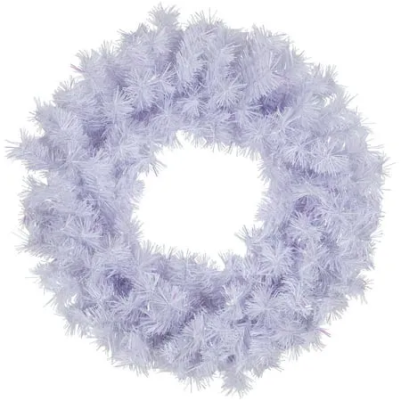 ICY White Iridescent Spruce Artificial Christmas Wreath - 18-Inch, Unlit