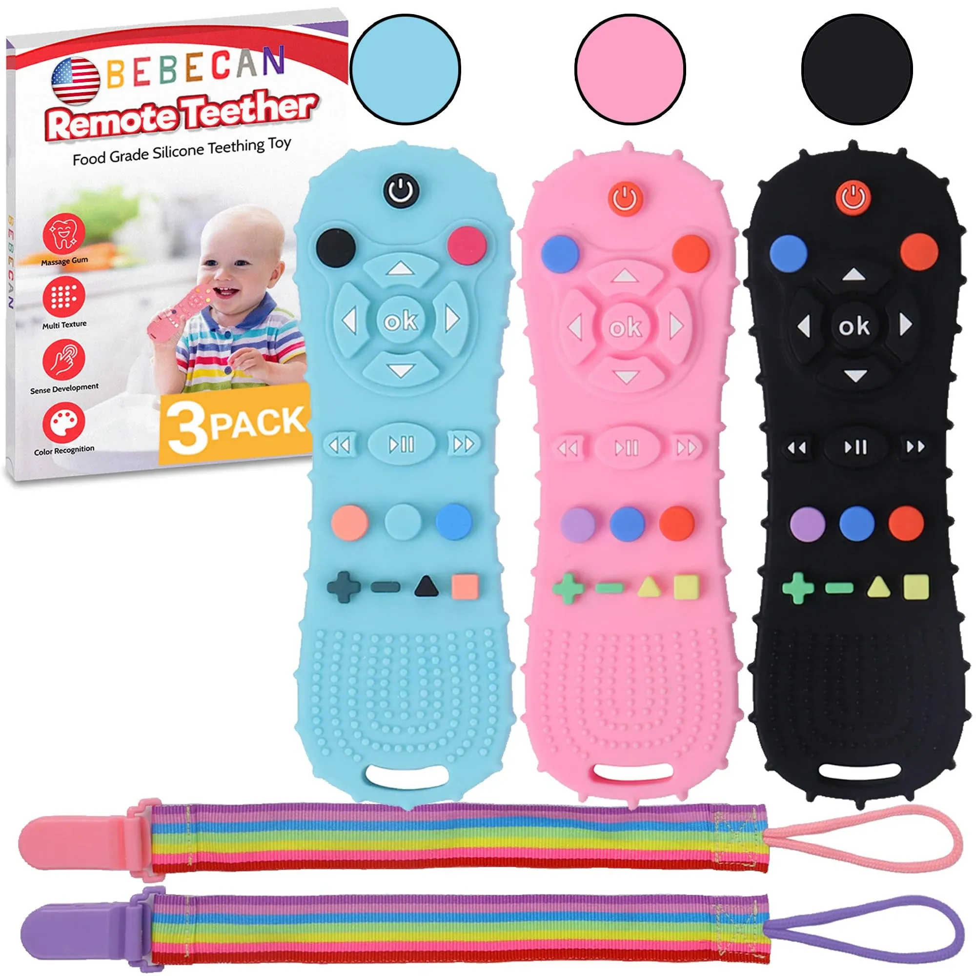 Bebecan Silicone Baby Remote Teether