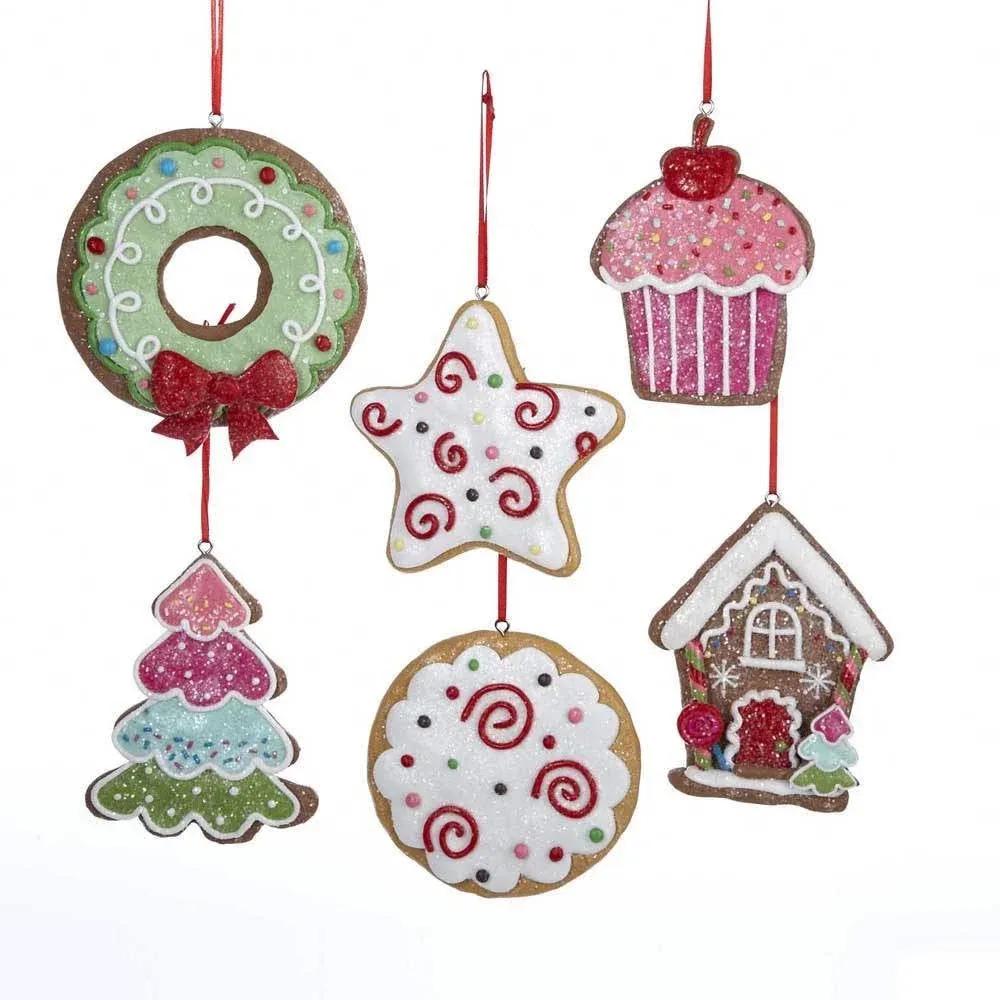 Gingersnap Cookie Ornaments, 6 Assorted