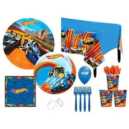 Hot Wheels Birthday Party Supplies Bundle