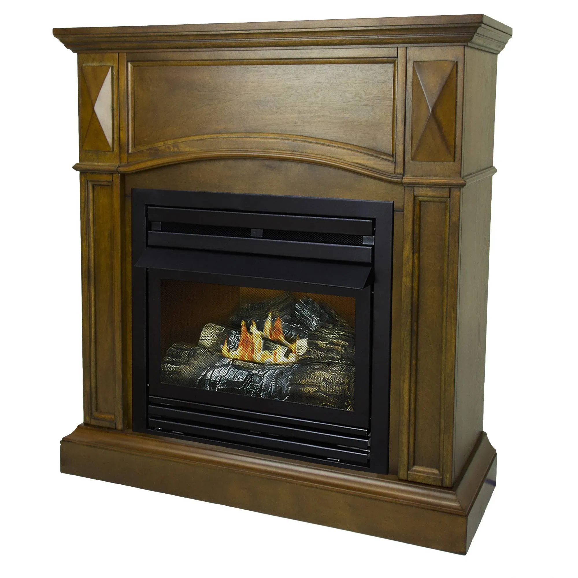 Pleasant Hearth 36" Cherry Vent-Free Natural Gas Fireplace