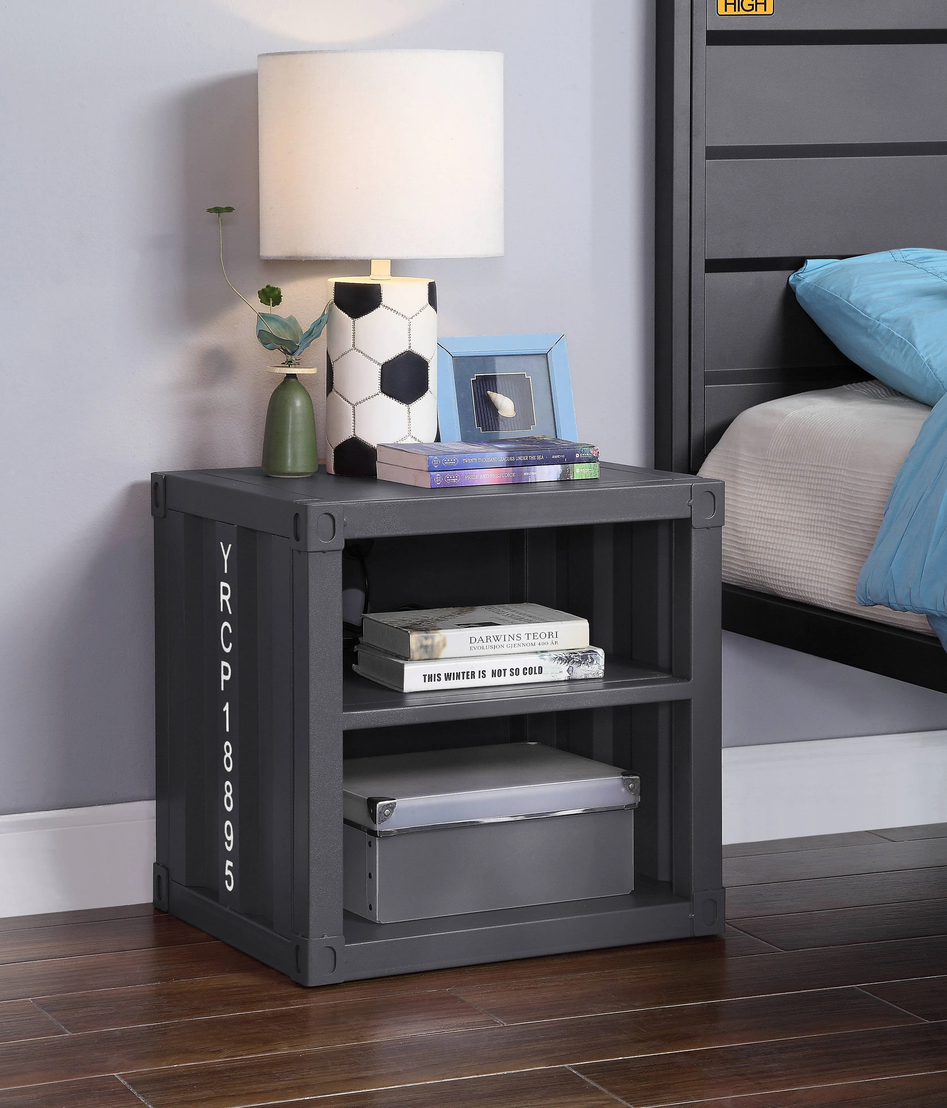 Acme Cargo Nightstand (USB) Gunmetal