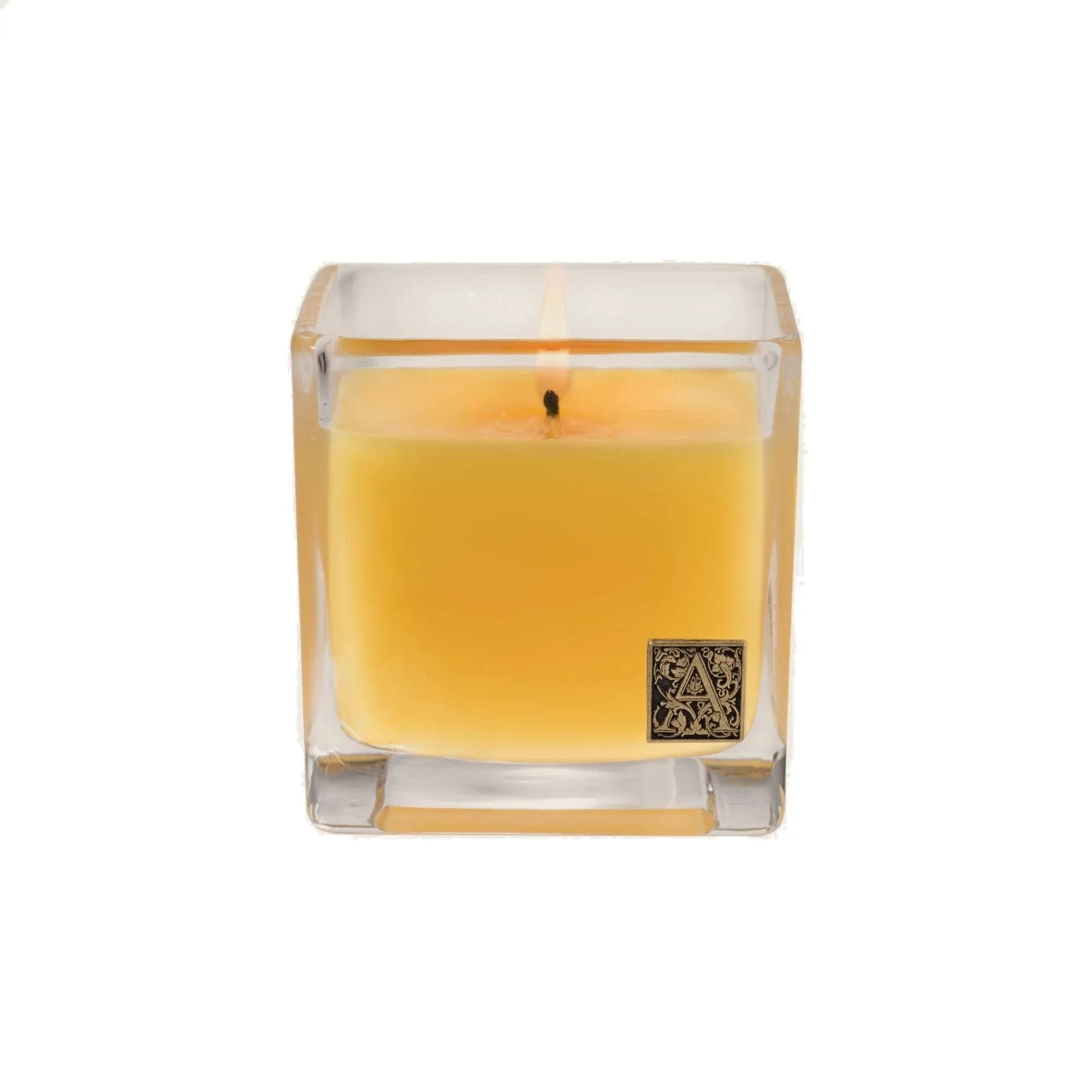 AROMATIQUE AGAVE PINEAPPLE GLASS CUBE CANDLE