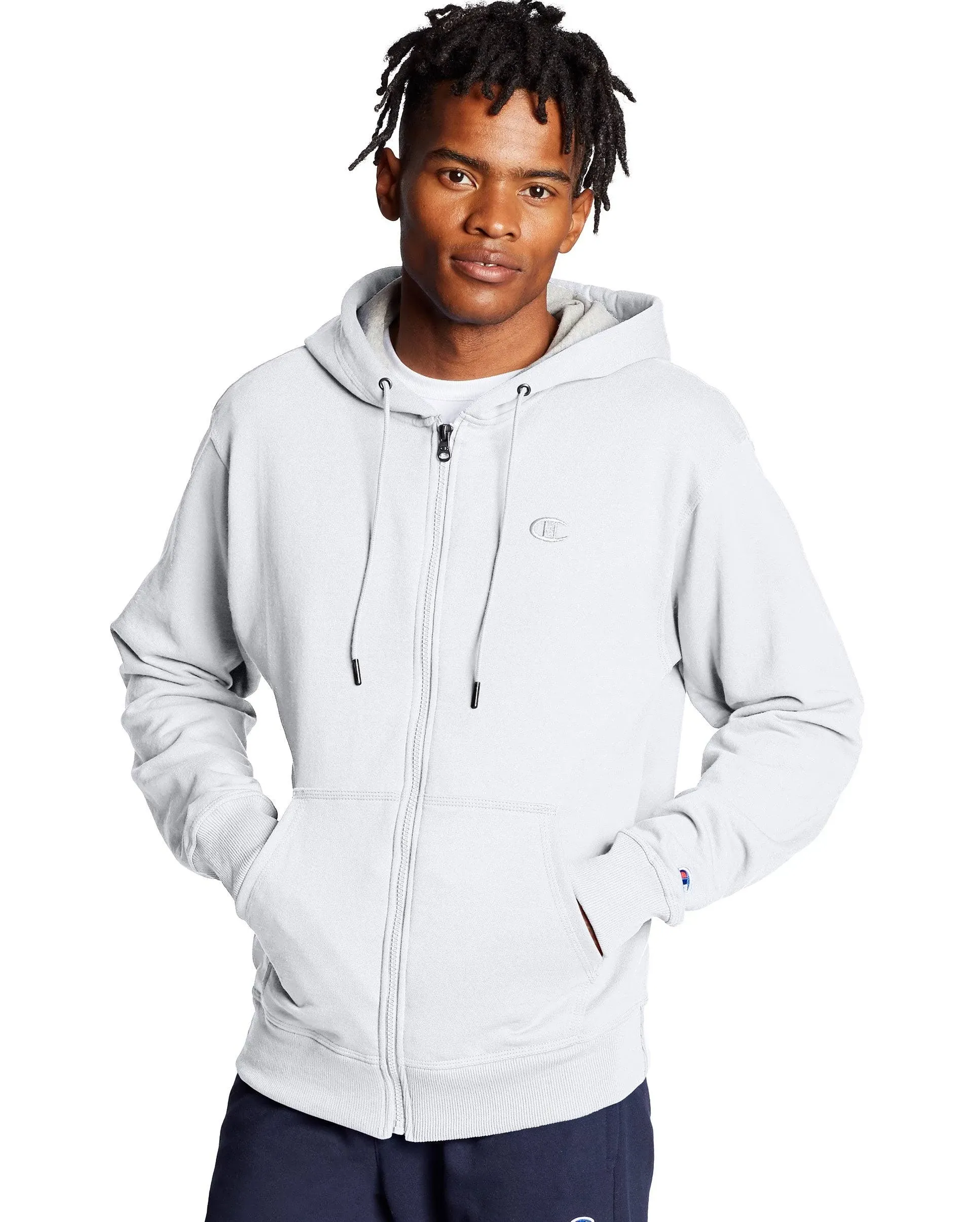 Champion Men's Zip-Up Hoodie, Powerblend, Zip-Up Hoodie Sweatshirt for Men (Reg. or Big & Tall)