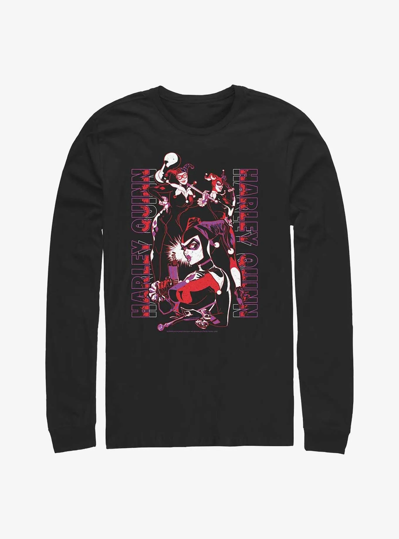 DC Comics Batman Harley Quinn Triple Threat Long-Sleeve T-Shirt | BoxLunch