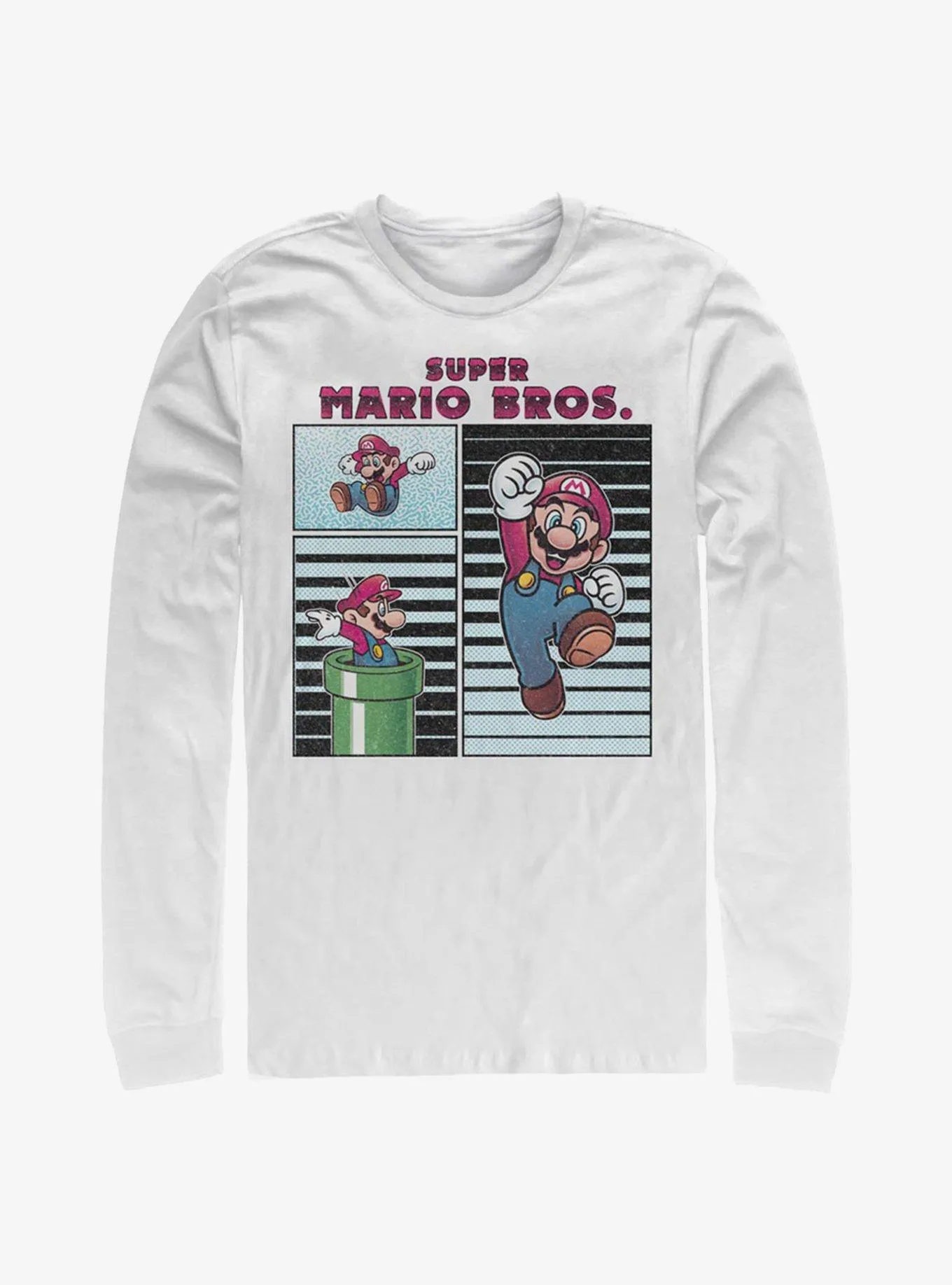 Super Mario Freeze Frames Long-Sleeve T-Shirt | Hot Topic