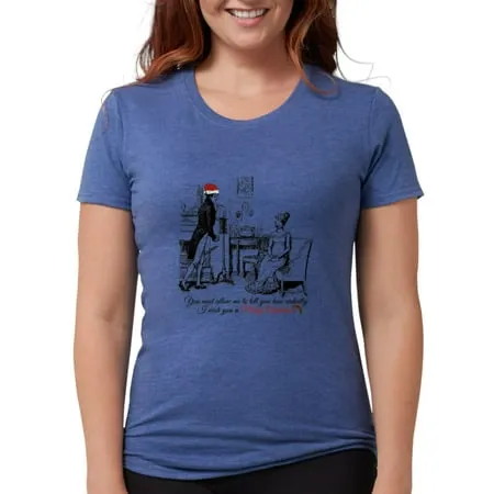 CafePress - Ardently Merry Christmas T Shirt - Womens Tri-blend T-Shirt