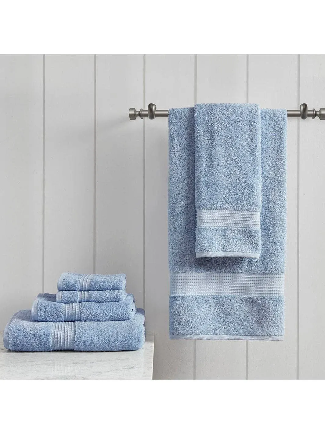 Madison Park 6 Piece Organic Cotton Towel Set