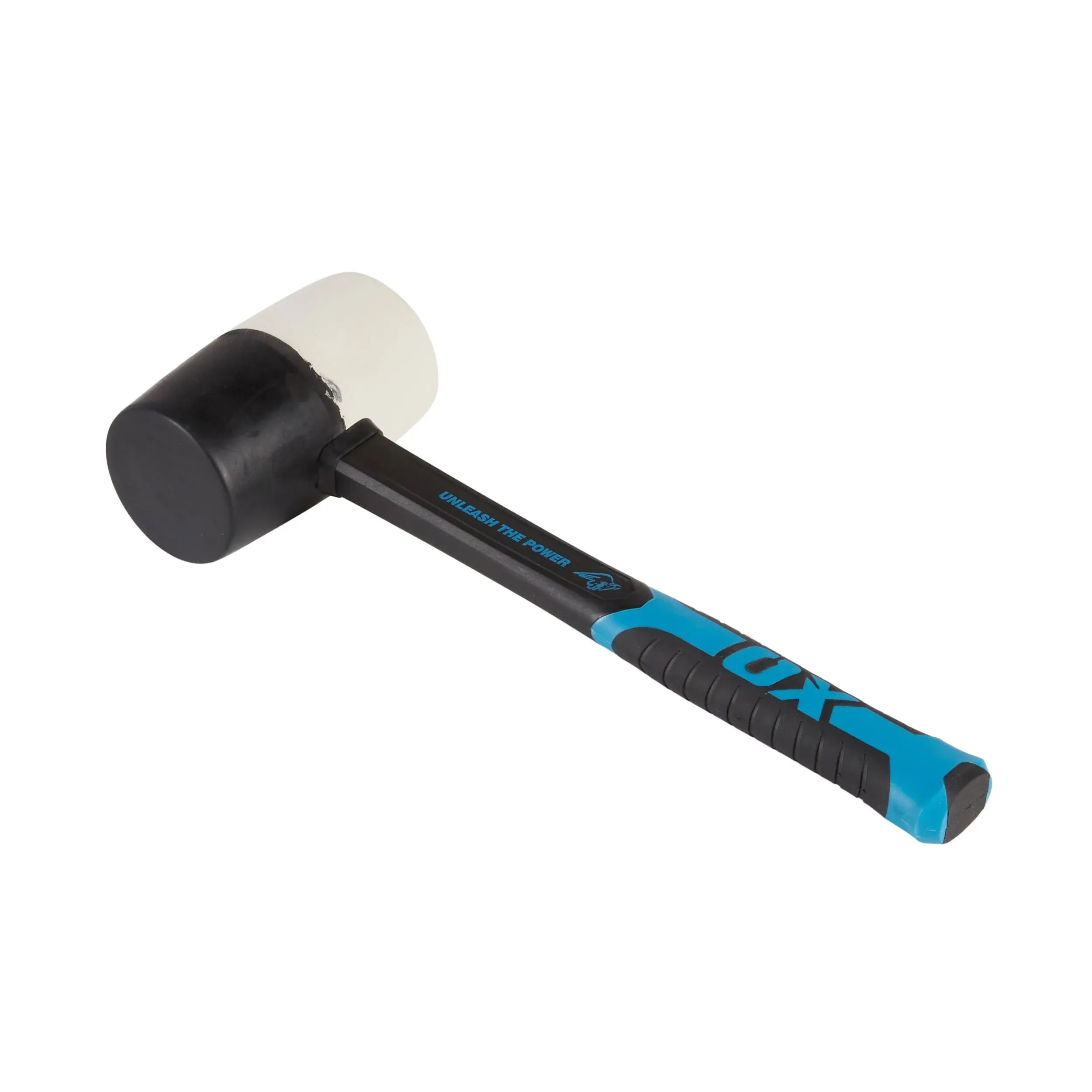 Combination Rubber Mallet-Non-Mar<wbr/>king 24Ounce Hammer with Fiberglass Handle,Mult