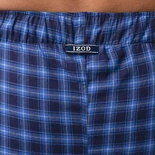 IZOD Men&#039;s Poly-rayon Yarn-dye Woven Sleep Pant Pajama Bottom