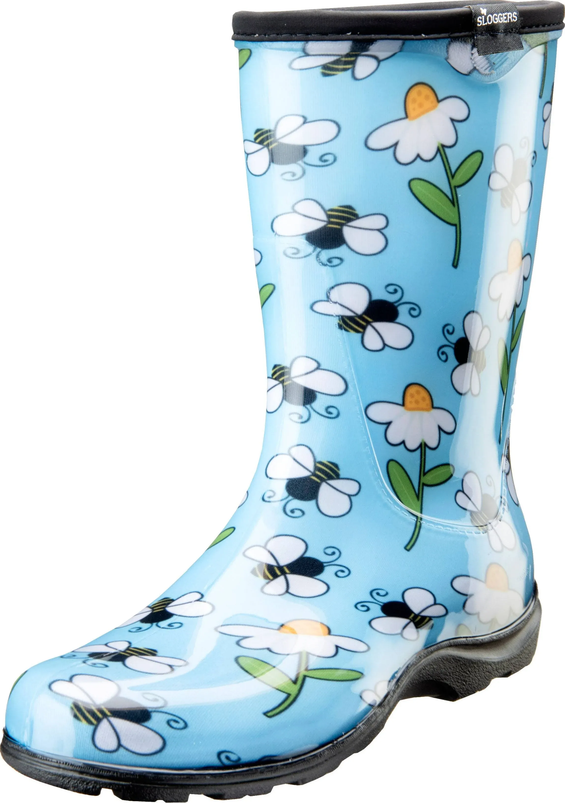 Sloggers Women's Rain & Garden Boots - Blue Bee's, Style 5020BEEBL