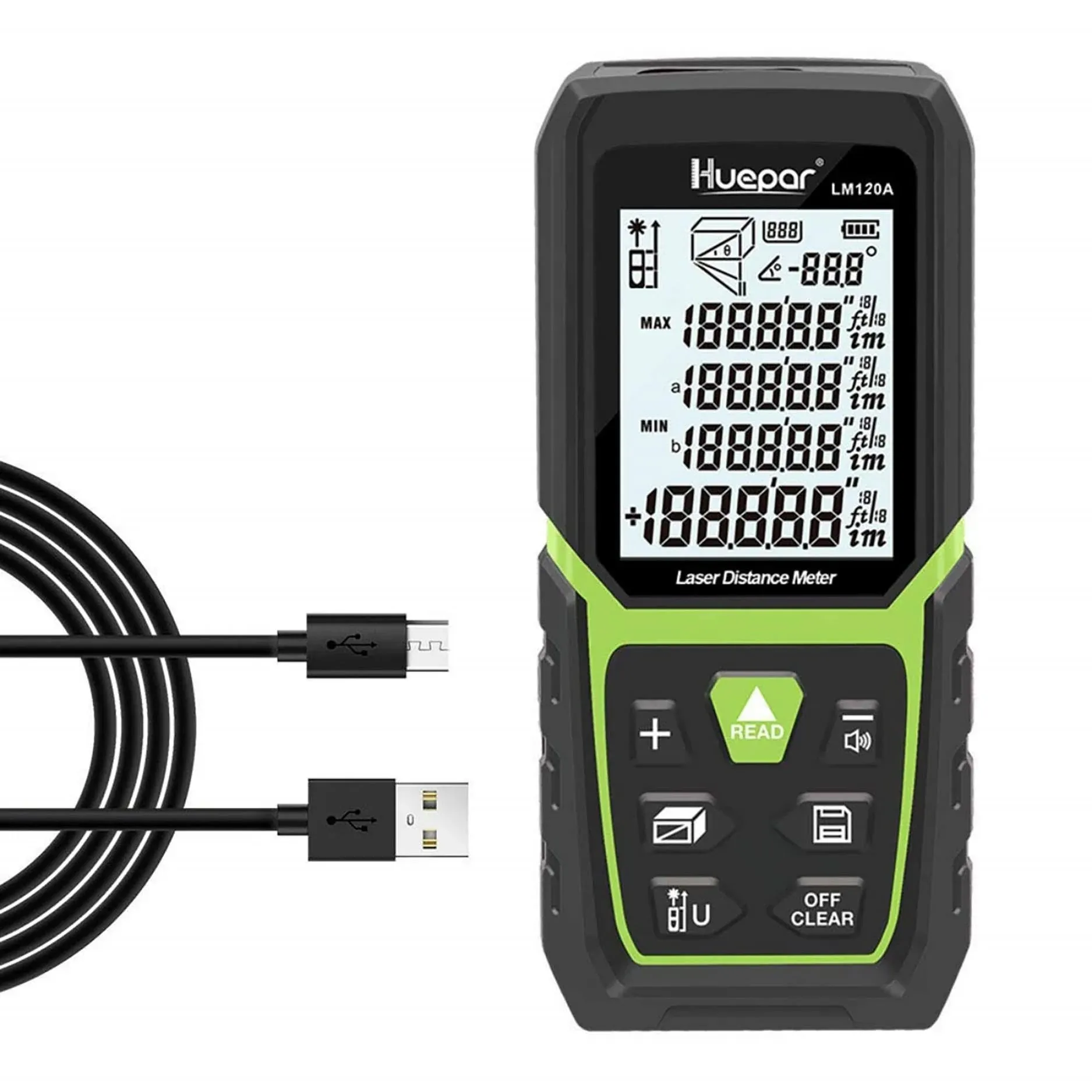 Huepar LM120A 120m Laser Distance Meter