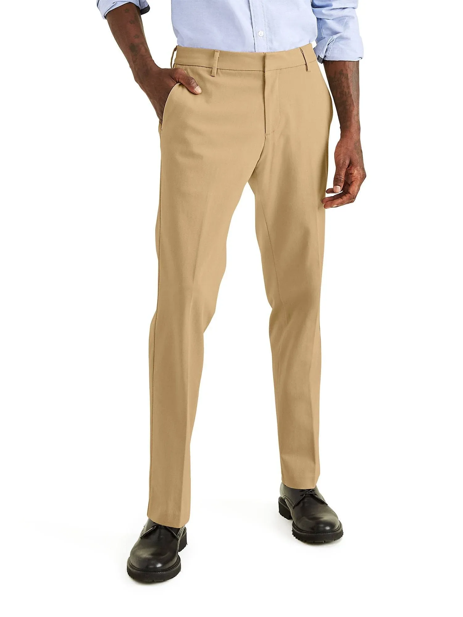 DOCKERS Mens City Trouser Straight Fit Smart 360 Tech Pants