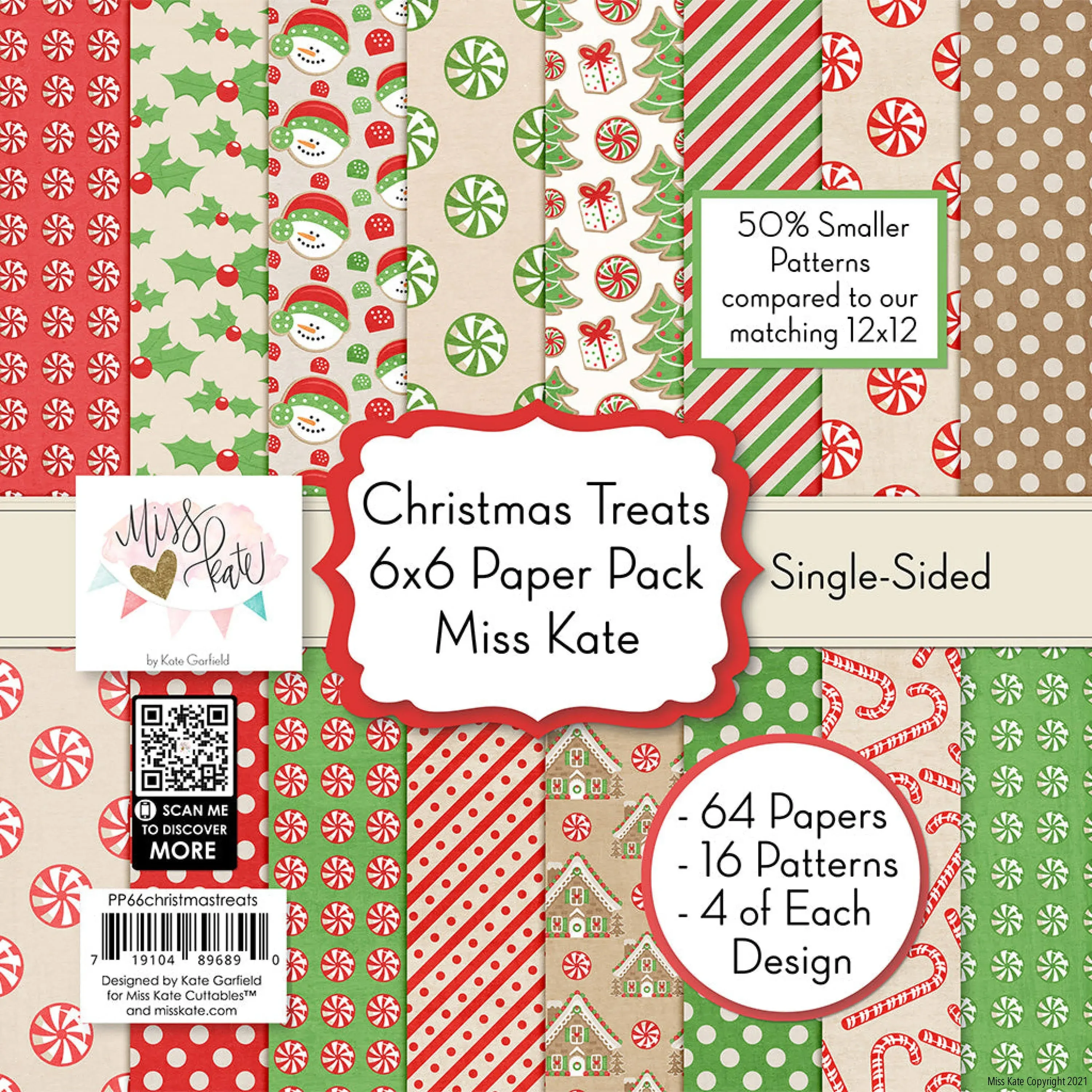 Miss Kate Cuttables 6x6 Pattern Paper Pack