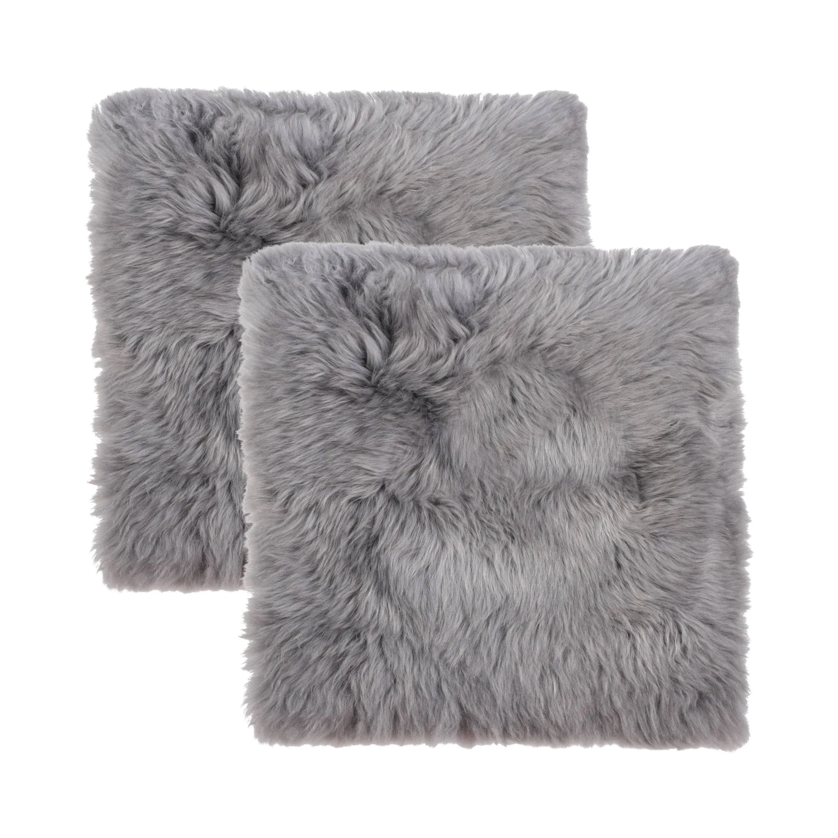 Natural New Zealand Genuine Sheepskin Shearling Chair Seat Pad - Set of 2 in Grey at Nordstrom Rack