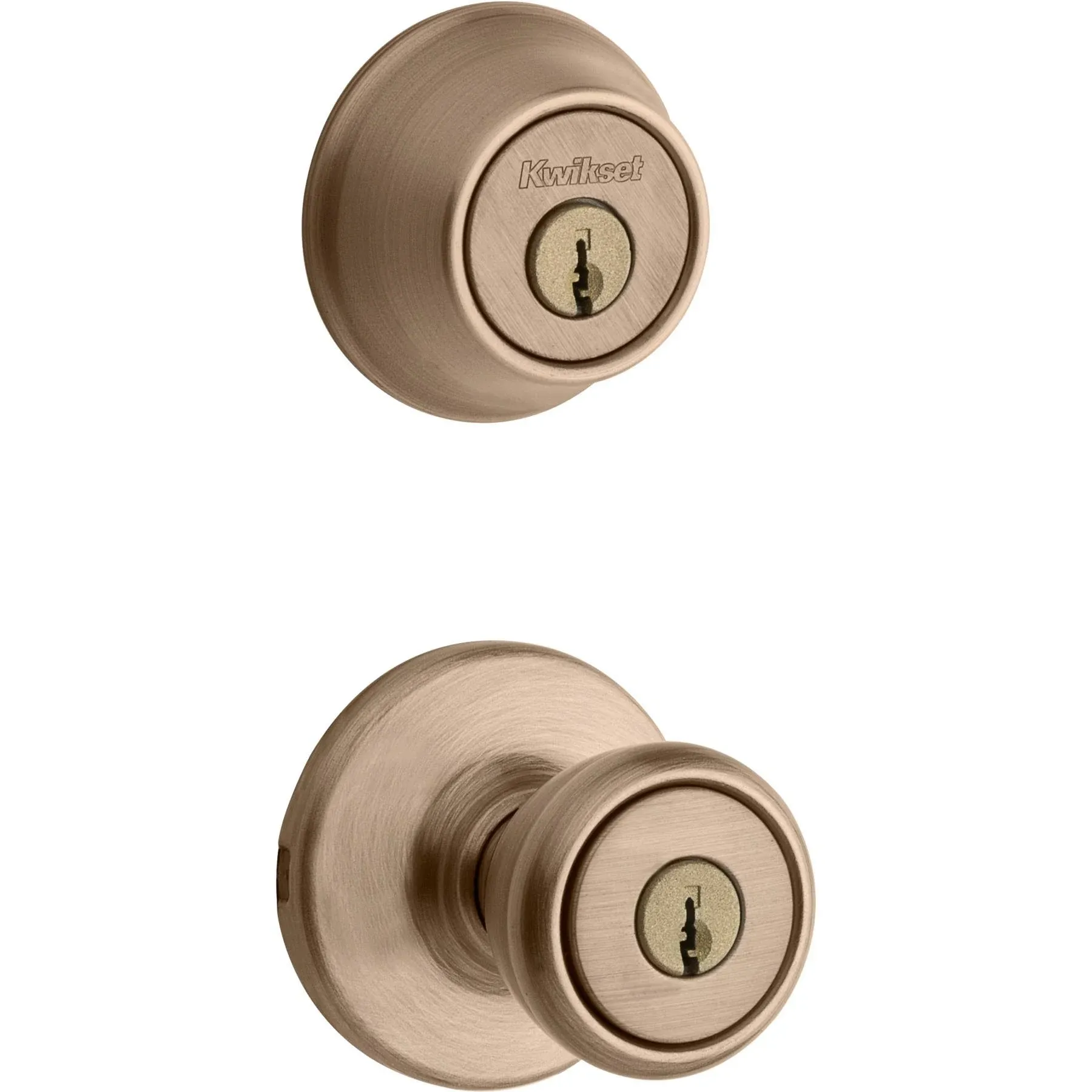 Kwikset 690 Tylo Entry Knob Single Cylinder Deadbolt 690T 5 6AL-RCS KI BBPKG