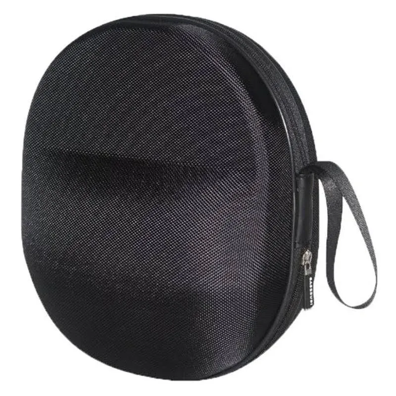 XXL CASEBUDi Hard Headphone Case Compatible with The Largest Audio and Aviation Headsets - Black Ballistic Nylon