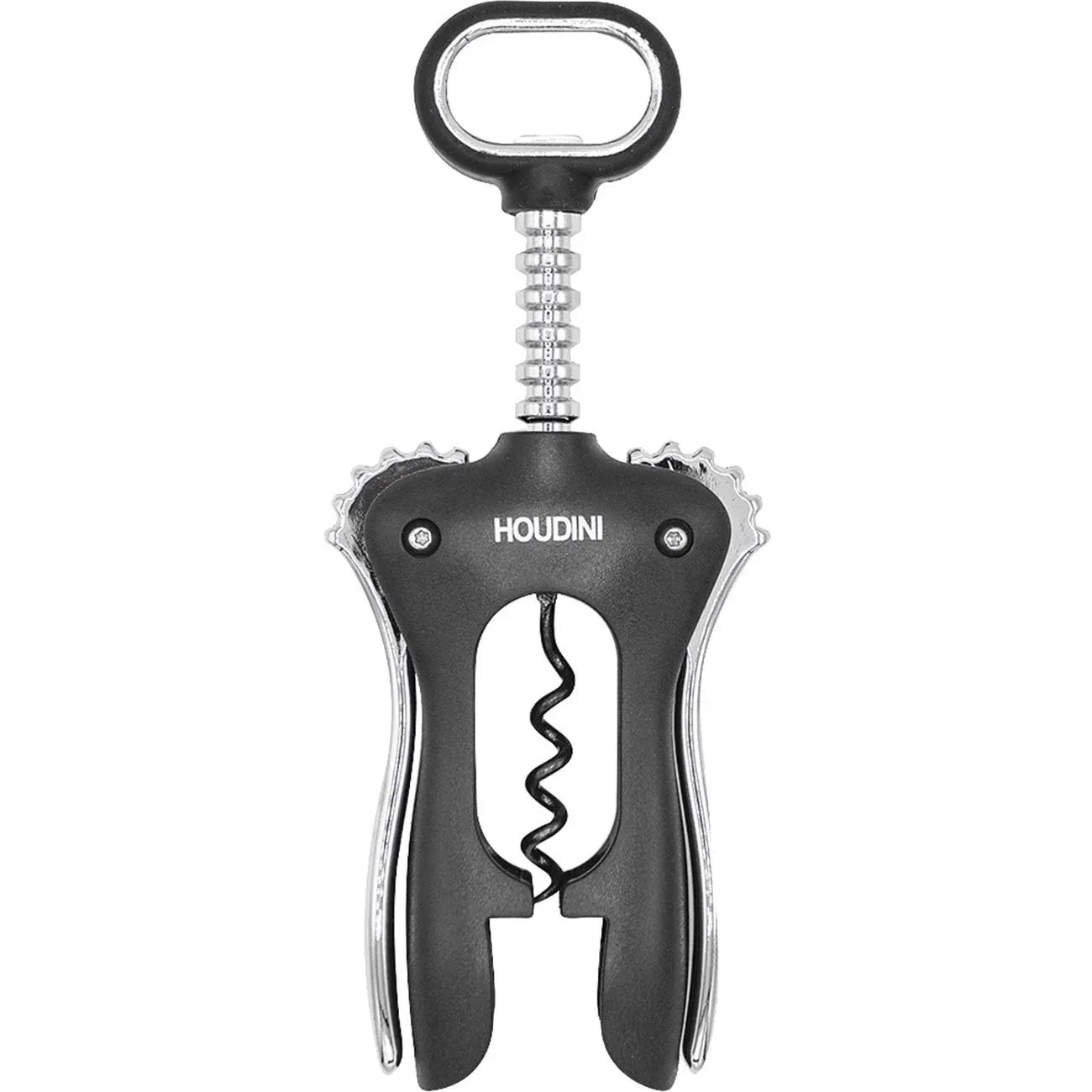 Houdini Heavy Stainless Steel Corkscrew for Wine Bottles Easy to Use New in Pkg