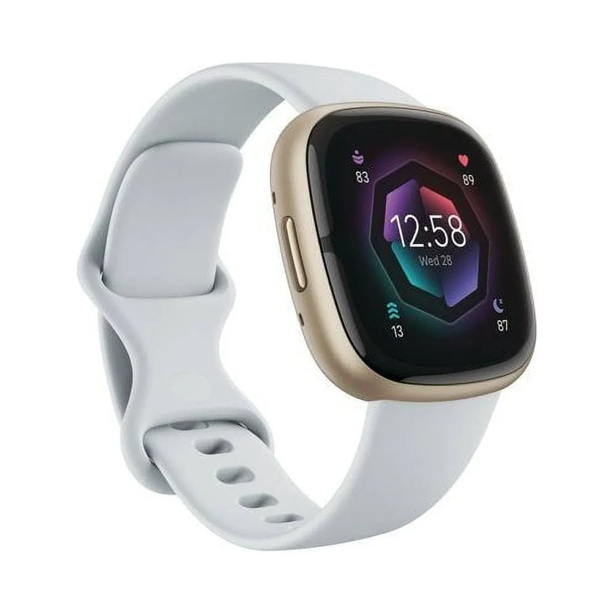 Fitbit Sense 2 Health Smartwatch - Lunar White/Platinum